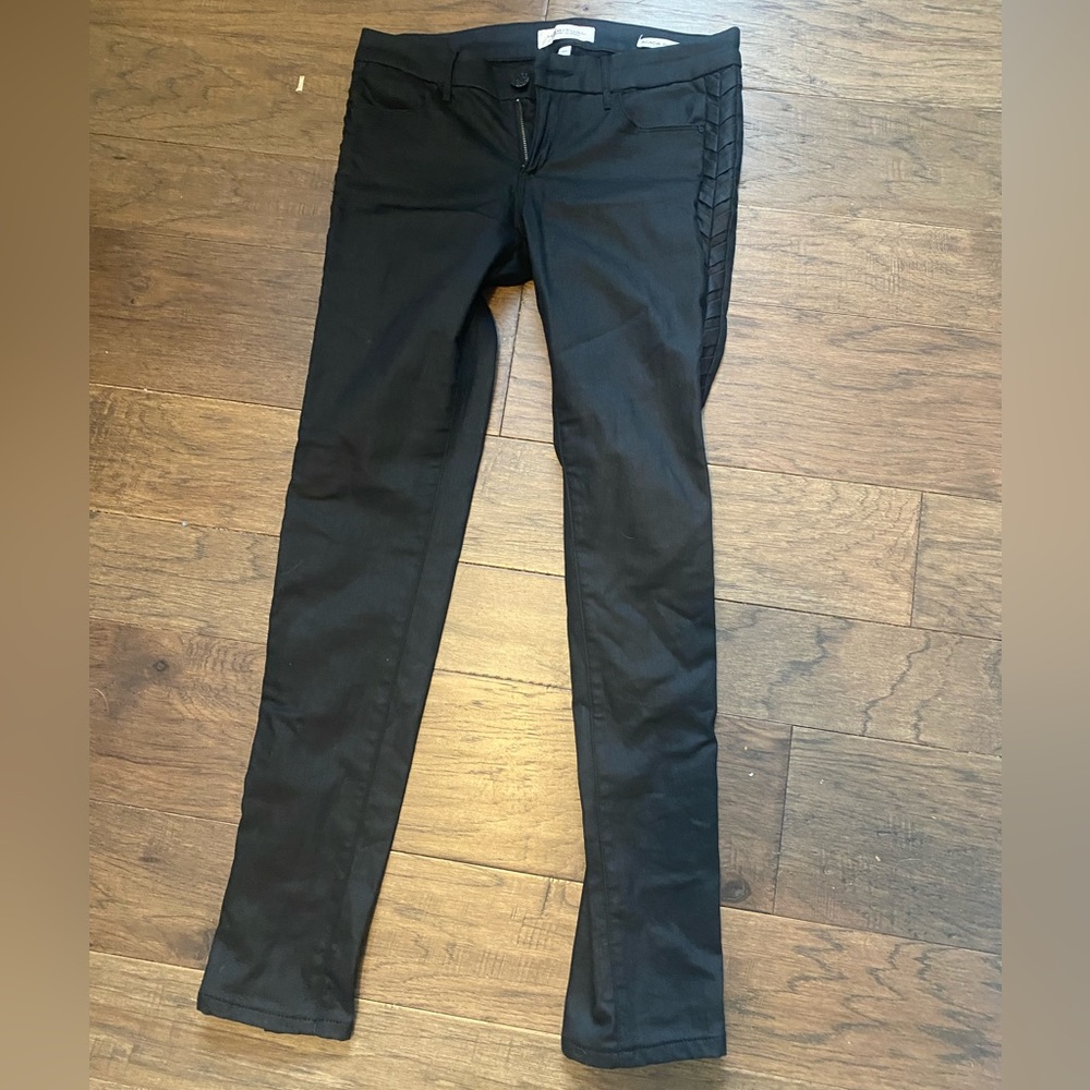 Habitual Acacia Skinny Tuxedo 27 Black Jeans Pants Ladies Women’sBraided Chevron